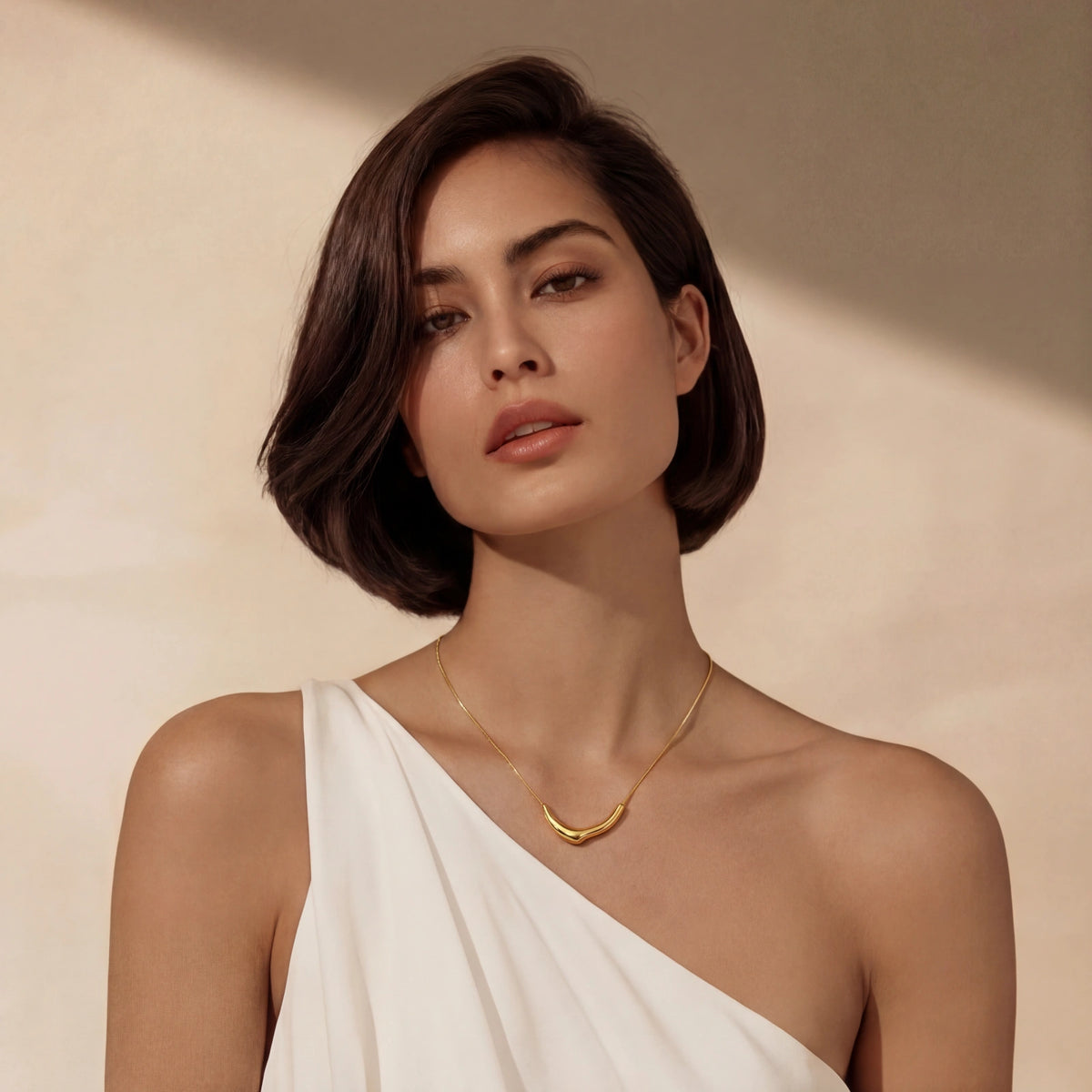 Lumen Curve Statement Necklace