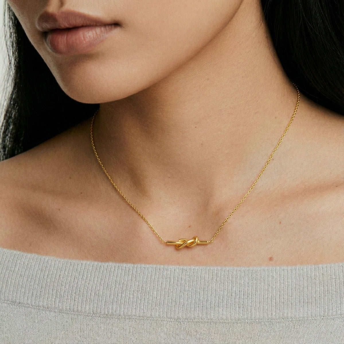 Lumen Knot Necklace