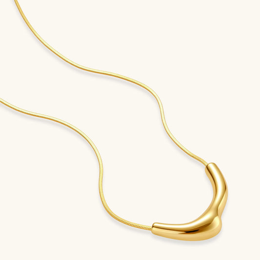 Lumen Curve Statement Necklace