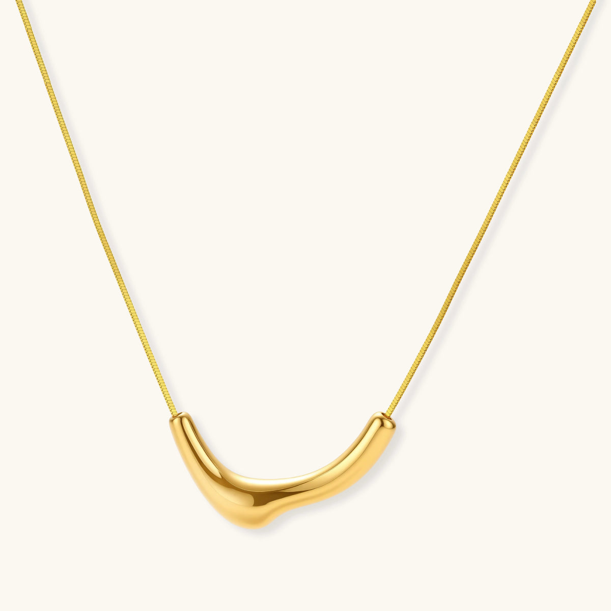 Lumen Curve Statement Necklace