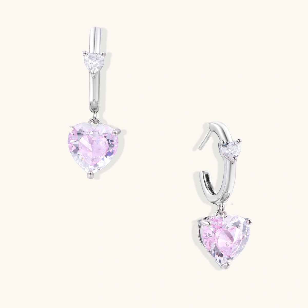 Amor Heart Drop Hoops