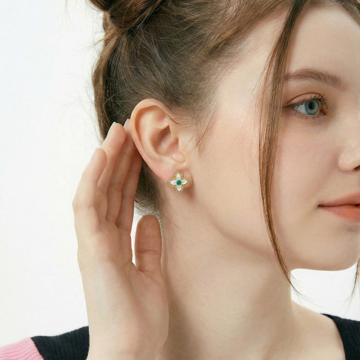 Smarea Lucky Pearl Studs