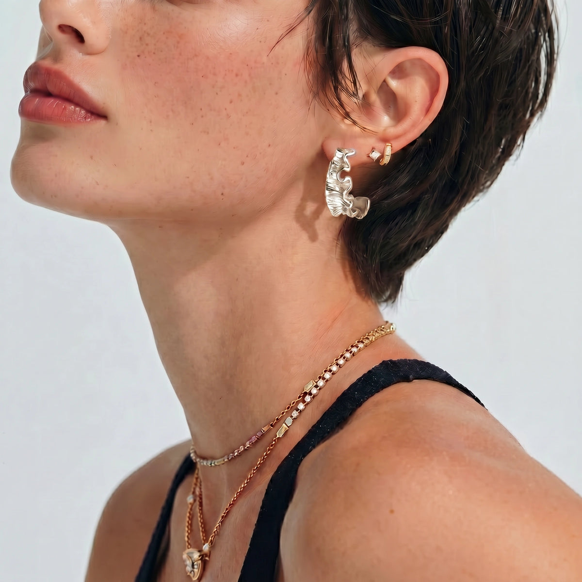 Kyma Sculpture Hoops